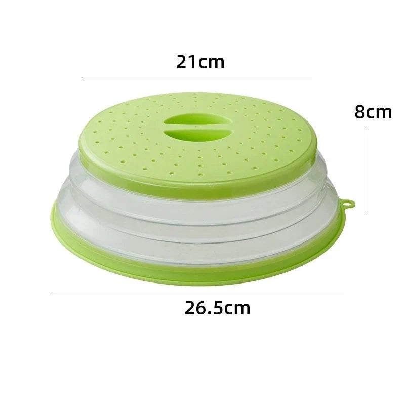 Tampa Dobrável de Silicone para Micro-ondas 2 em 1 - Haustter
