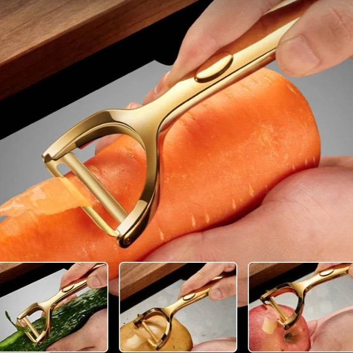 Descascador de Vegetais e Frutas em Aço Inoxidável - Haustter