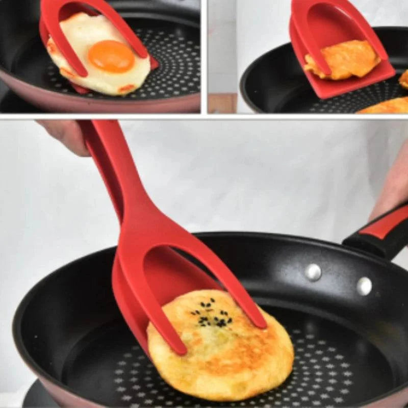 Espátula-Pegador de Silicone Versátil para Omeletes e Panquecas 2 em 1 - Haustter