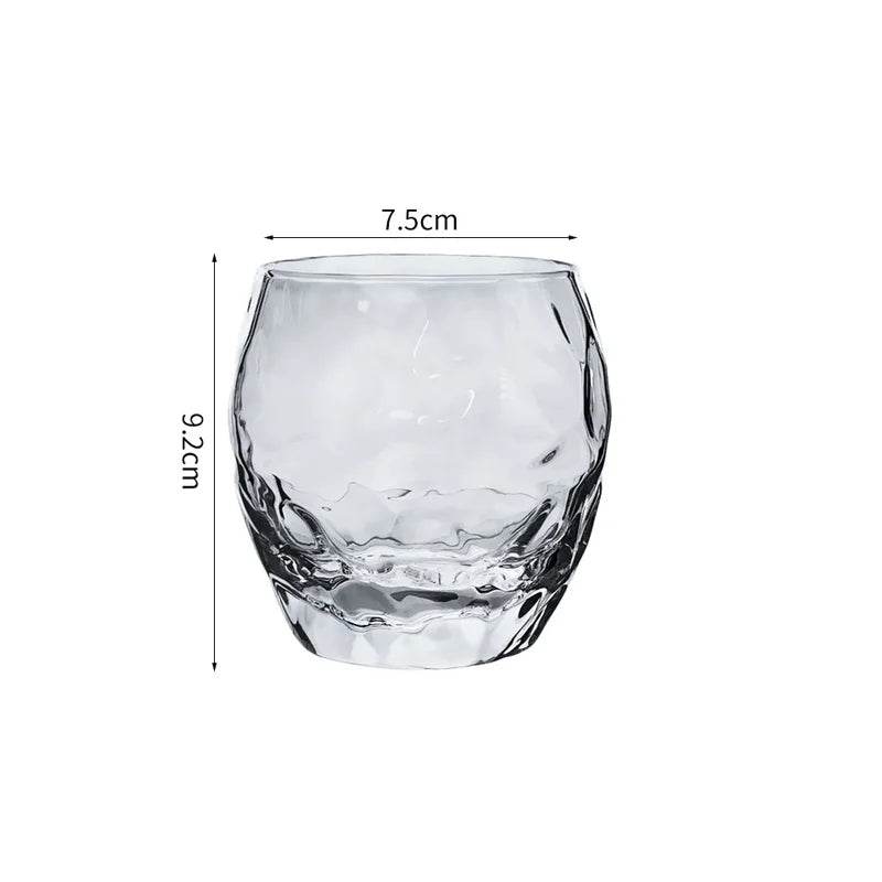 Copo de Vidro 350ml com Padrão de Nuvens - Haustter