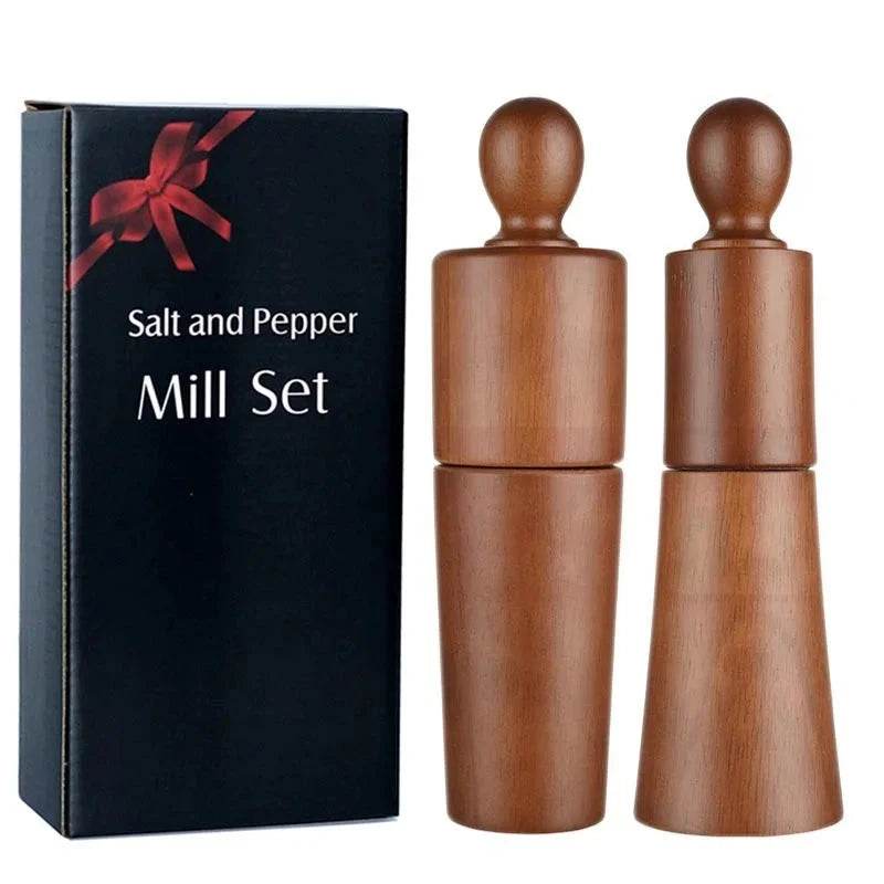 Conjunto de Moedores de Pimenta de Madeira Grande - Haustter