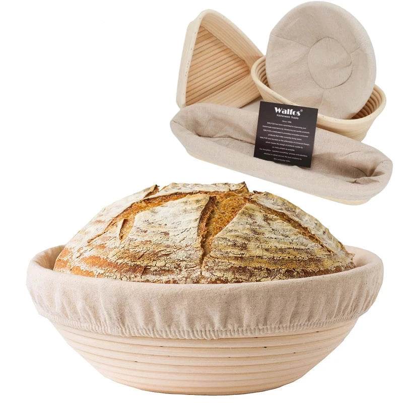 Cesta de Fermentação em Rattan Natural Walfos para Pães - Haustter