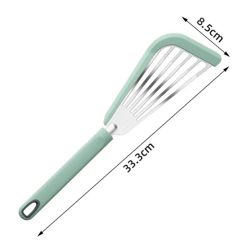 Kit de Espátulas de Inox com Silicone - Haustter
