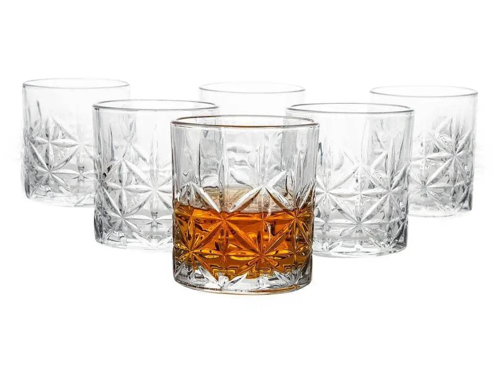 Jogo de Copos para Whisky Pavillion 6 Peças 330ml - Elegância Masculina | Haustter
