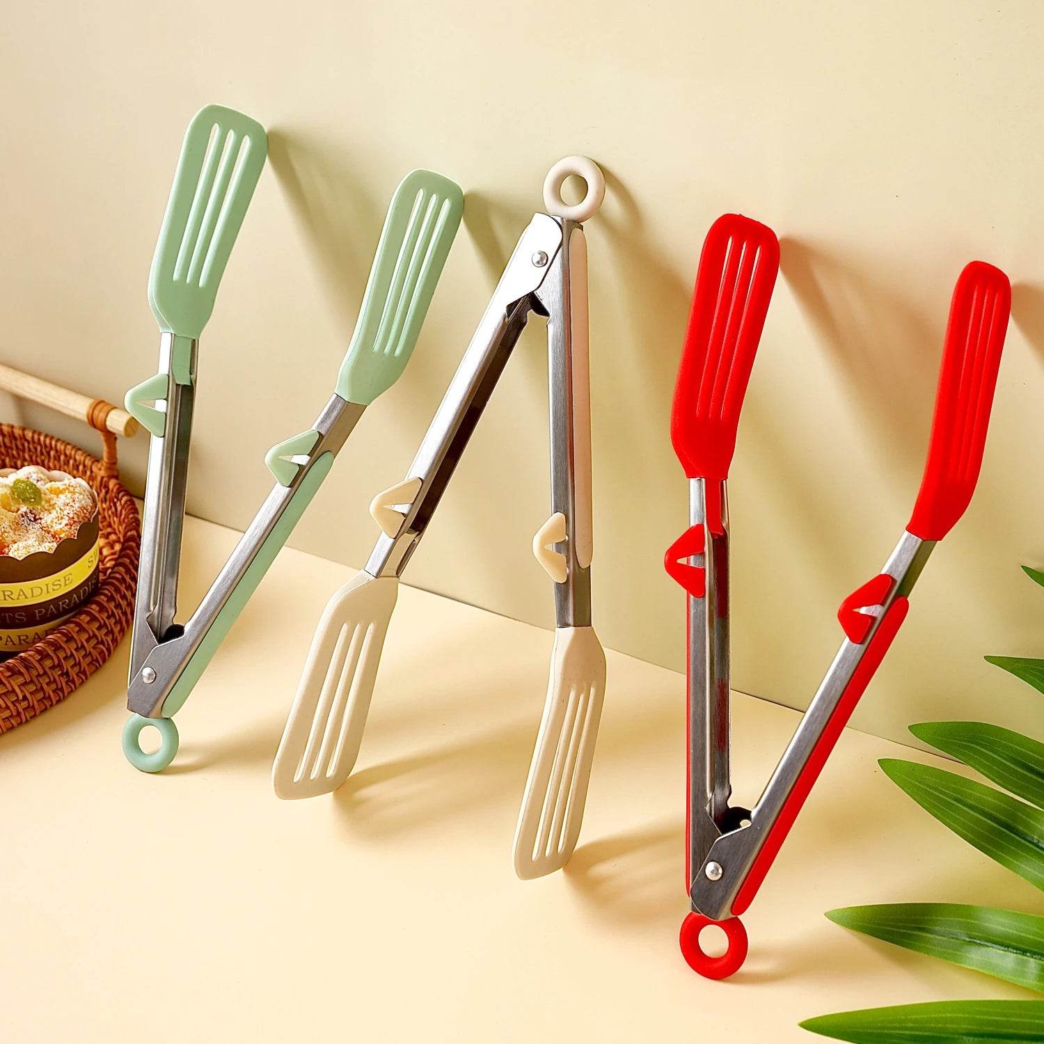Pegador de Silicone e Aço Inoxidável para Cozinha e Churrasco - Haustter