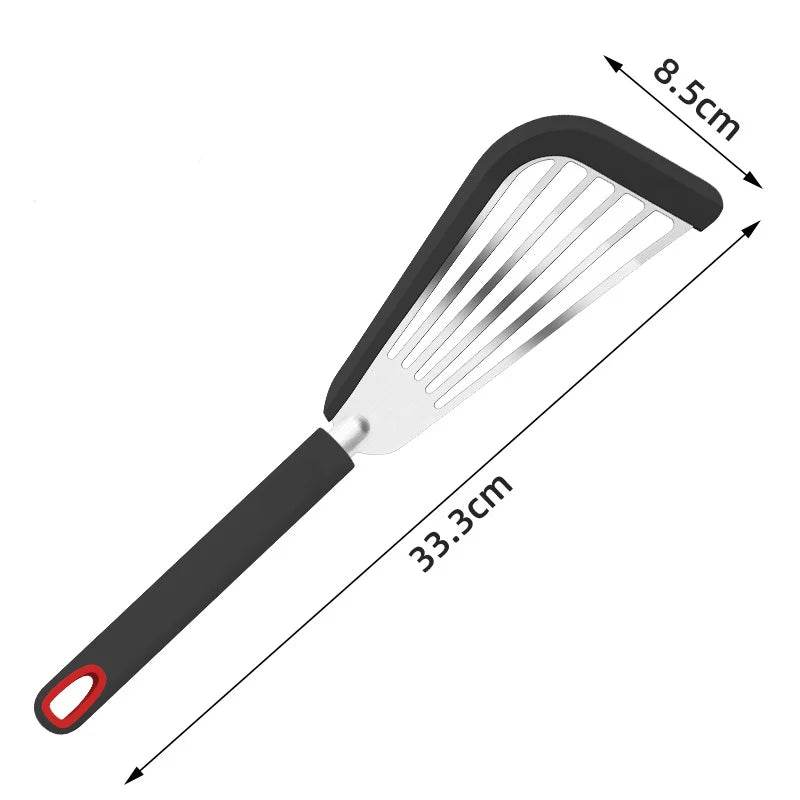 Kit de Espátulas de Inox com Silicone - Haustter