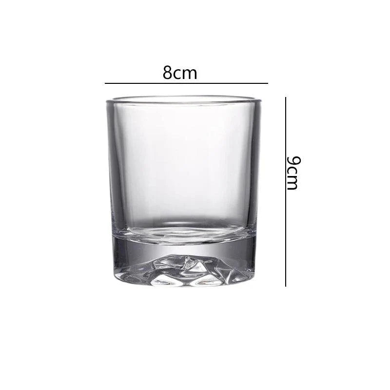 Conjunto de Copos com Base Cristal Bruto 250ml - Haustter