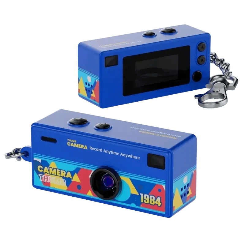 Mini Câmera Vintage 1984 – Chaveiro Retro