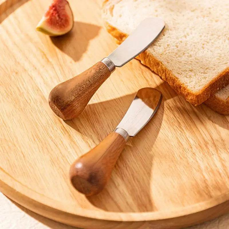 Faca Pera para Manteiga e Chimia com Cabo de Madeira - Haustter