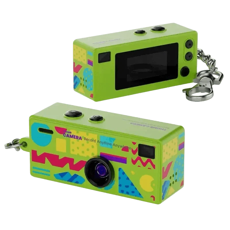 Mini Câmera Vintage 1984 – Chaveiro Retro