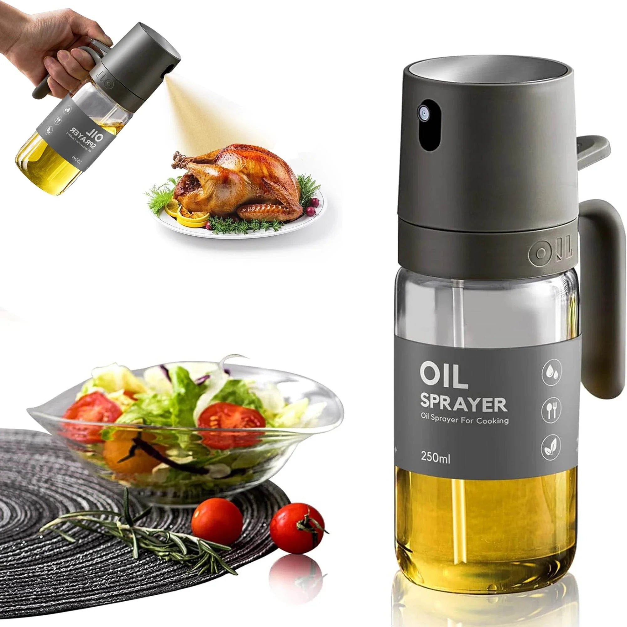 Jarra Spray de Vidro para Óleo de Cozinha - Haustter