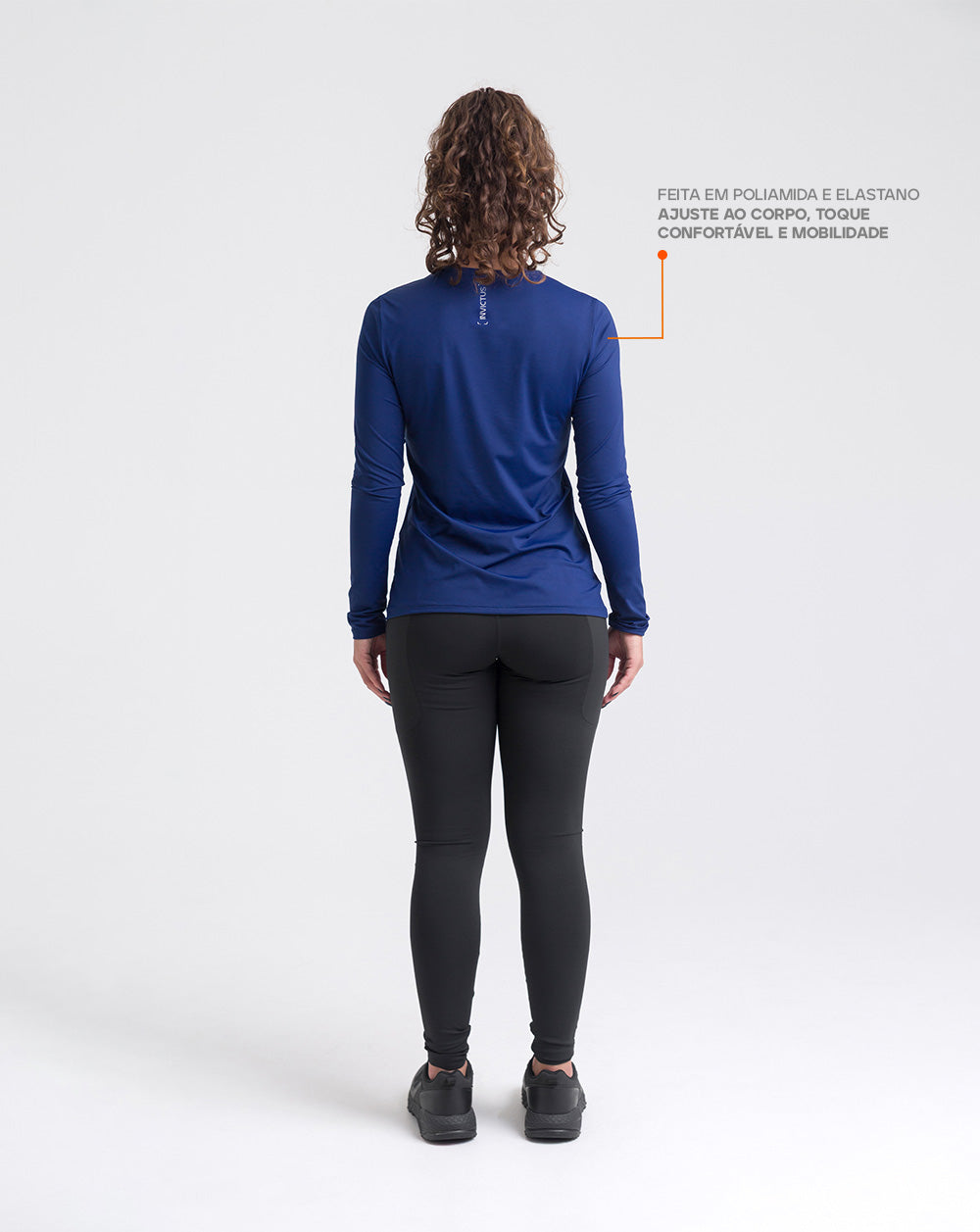Blusa Segunda Pele Shade Feminina - Azul