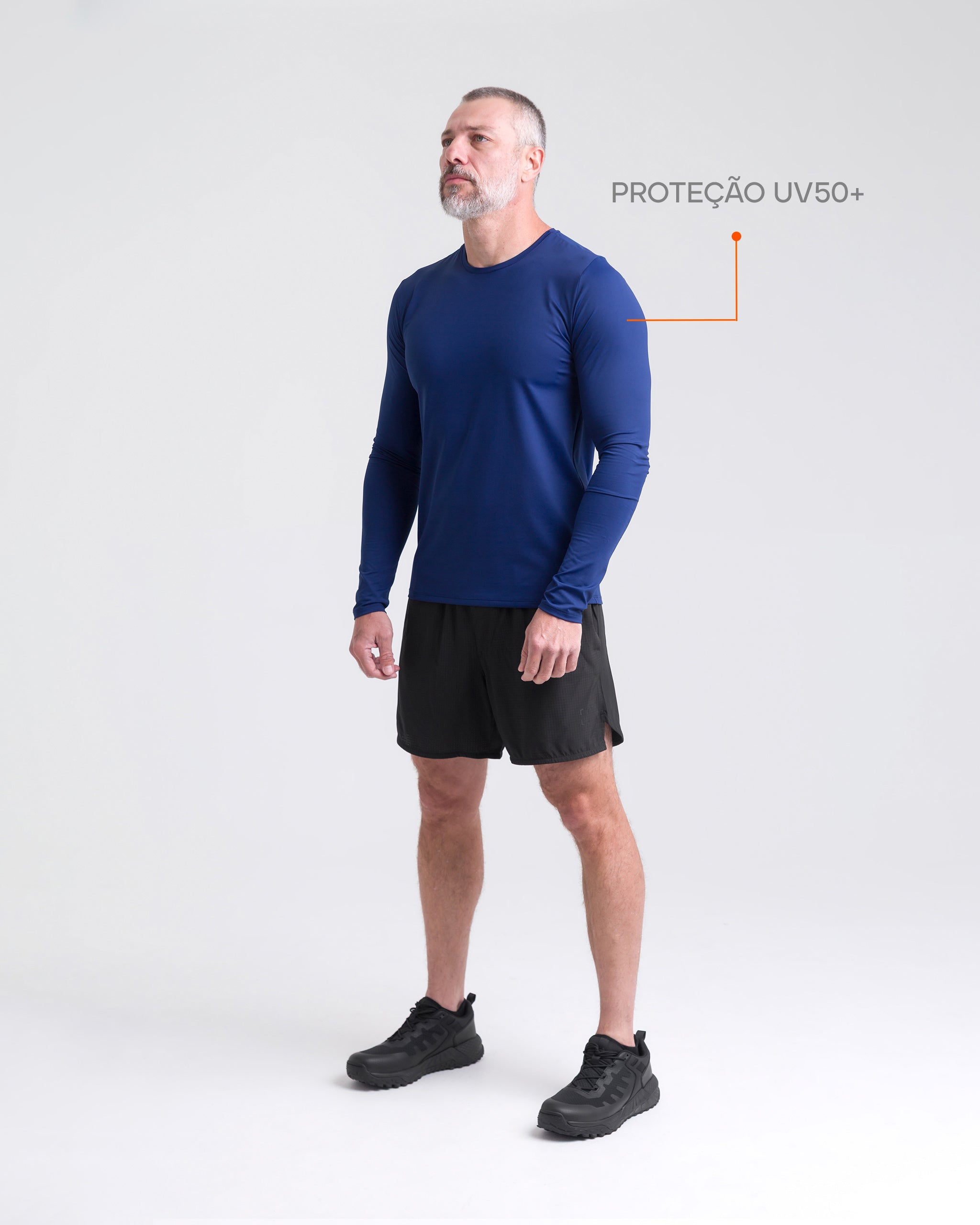 Blusa Segunda Pele Shade Masculina - Azul