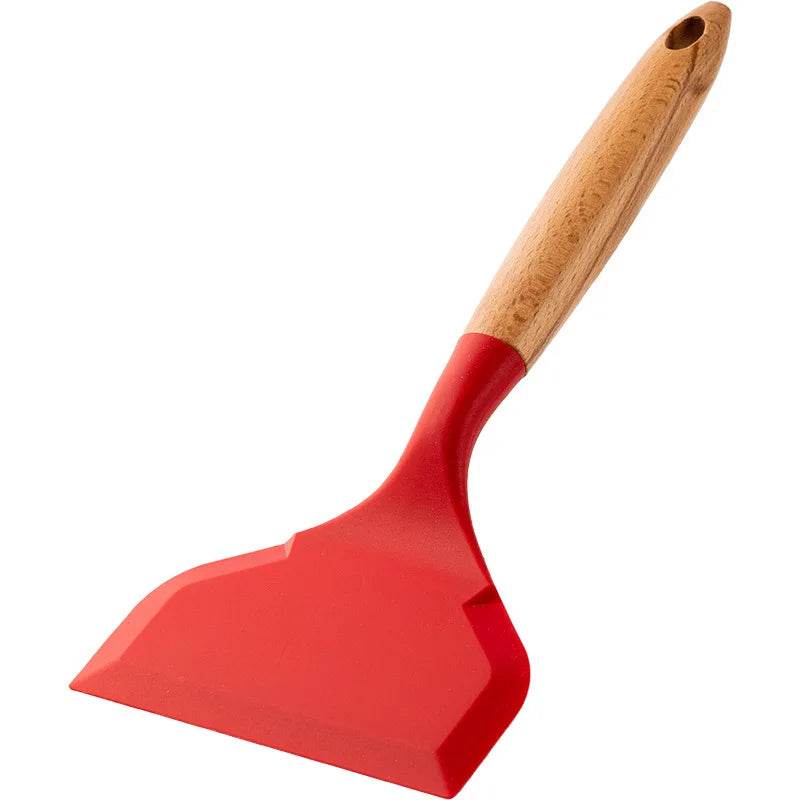 Espátula de Silicone com Cabo de Madeira - Haustter