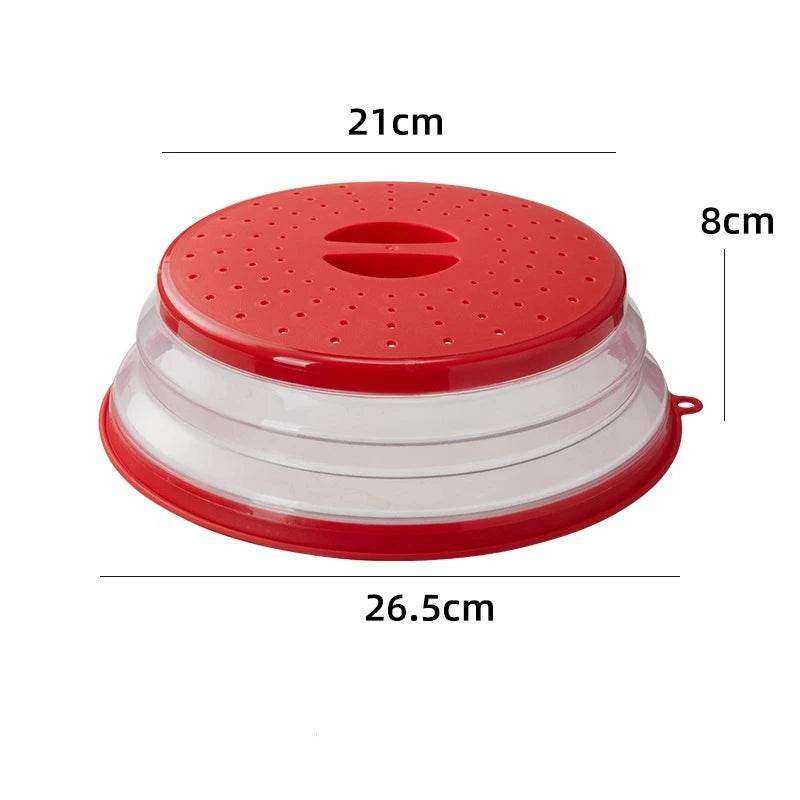 Tampa Dobrável de Silicone para Micro-ondas 2 em 1 - Haustter