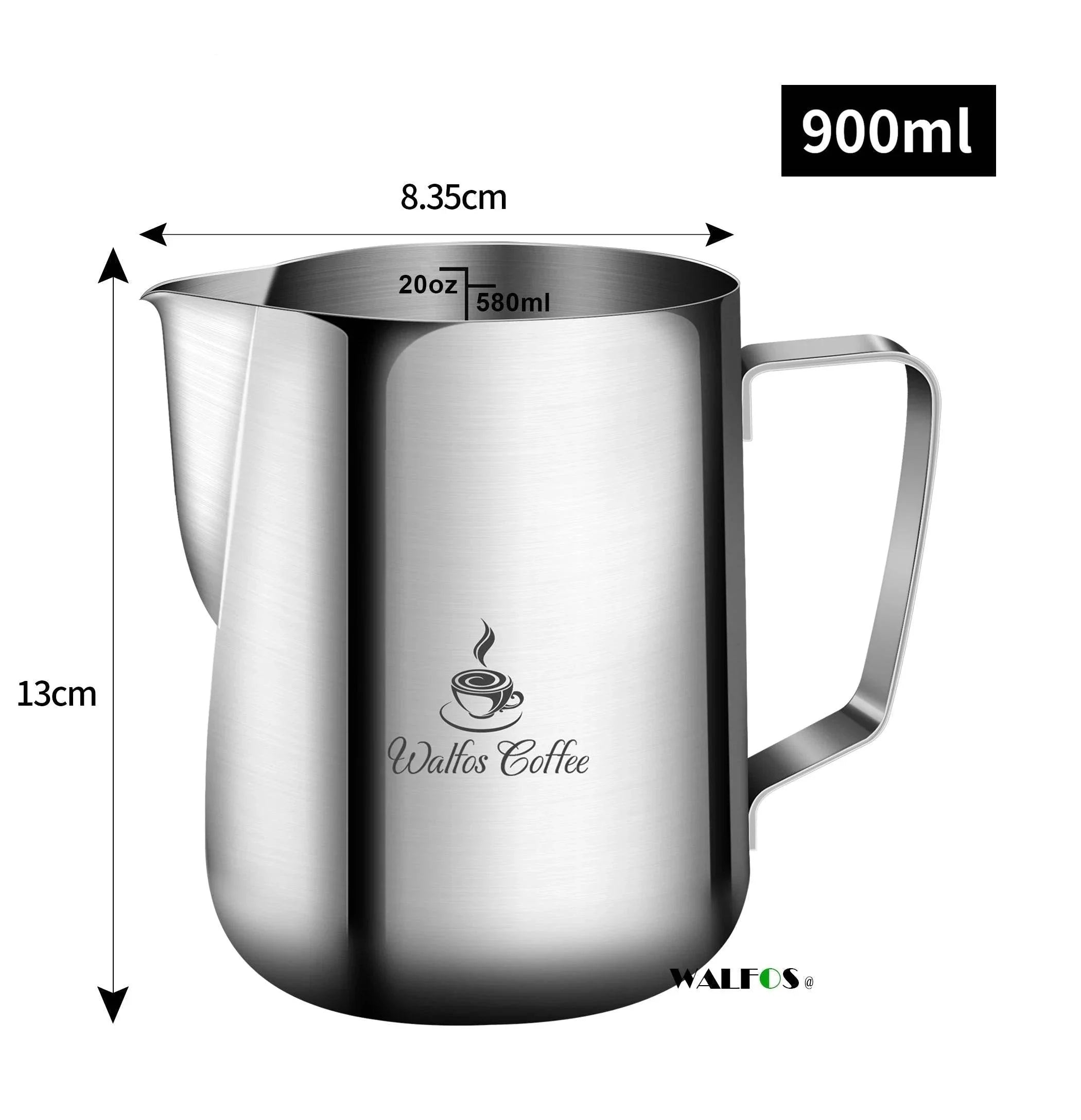 Jarro de Leite para Café Walfos de Aço Inox - Haustter