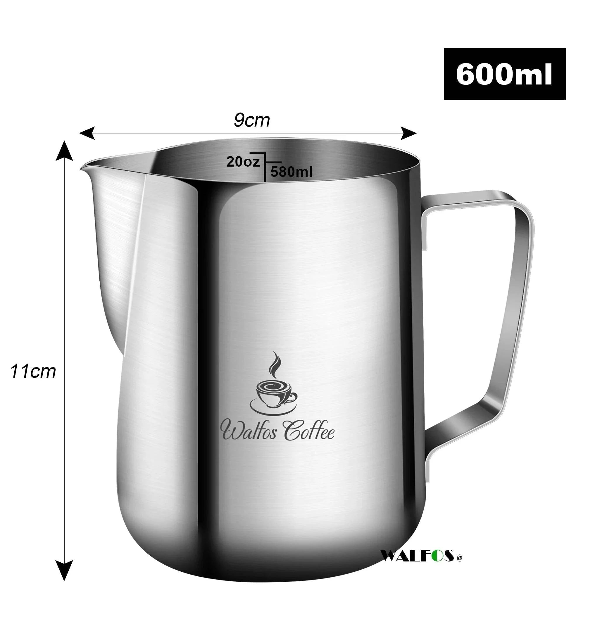 Jarro de Leite para Café Walfos de Aço Inox - Haustter