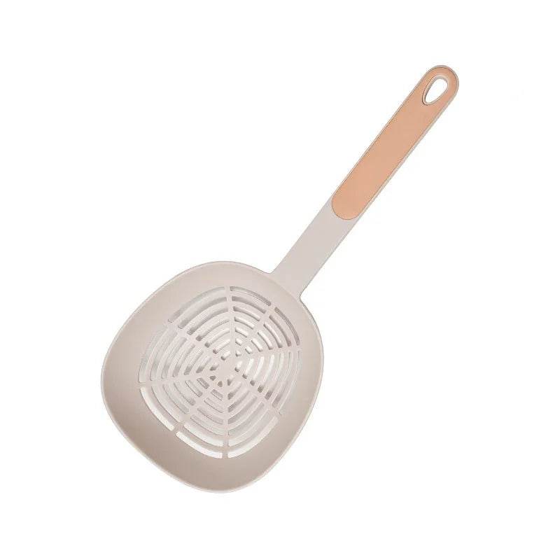 Escorredor de Cozinha Japonês Grande, Colher Resistente ao Calor com Cabo Longo para Macarrão, Bolinhos e Legumes - Haustter