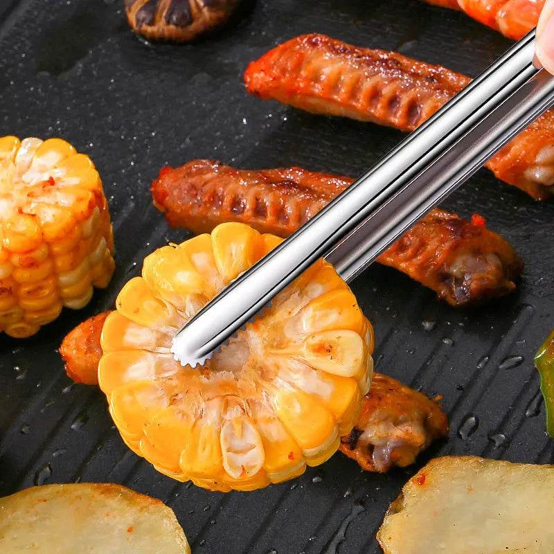 Pinça de Churrasco Longa em Aço Inoxidável para Alimentos | Haustter