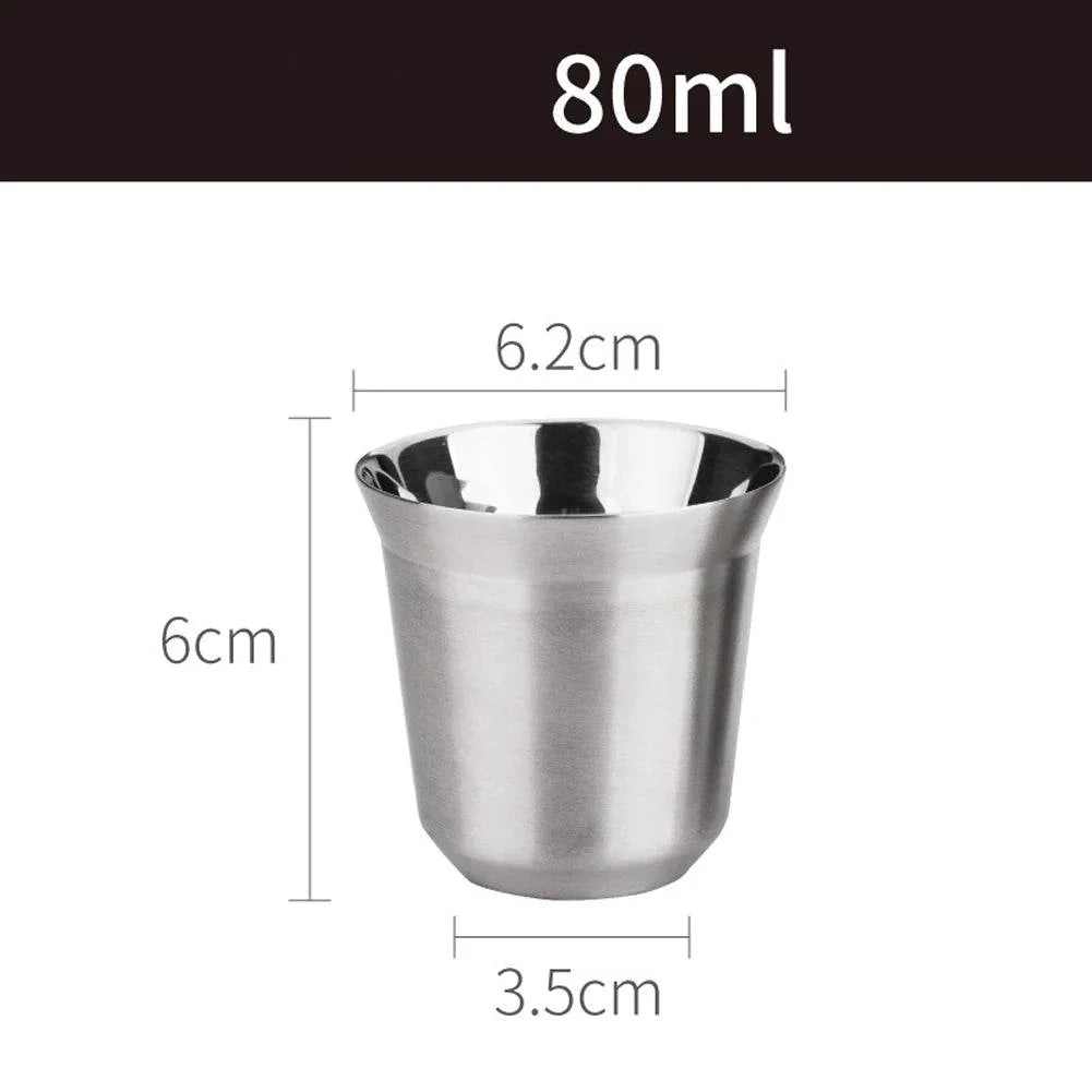 Copo de Café de Aço Inoxidável de Parede Dupla - Haustter