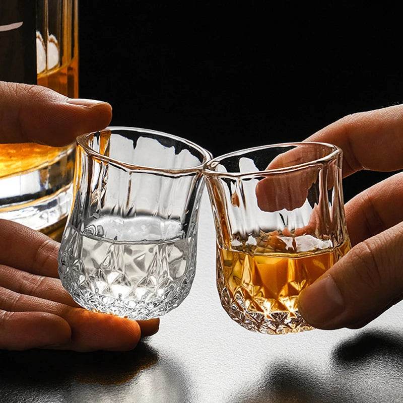6 Copos Prismados para Bebidas Destiladas, Conjunto - Haustter