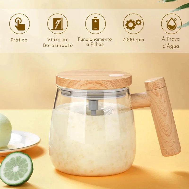 Caneca Mixer 400ml para Achocolatado e Whey Protein - Haustter