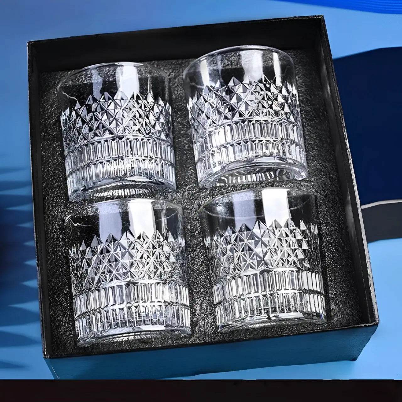 1/4 Copos Prismados para Whisky, Conjunto - Haustter