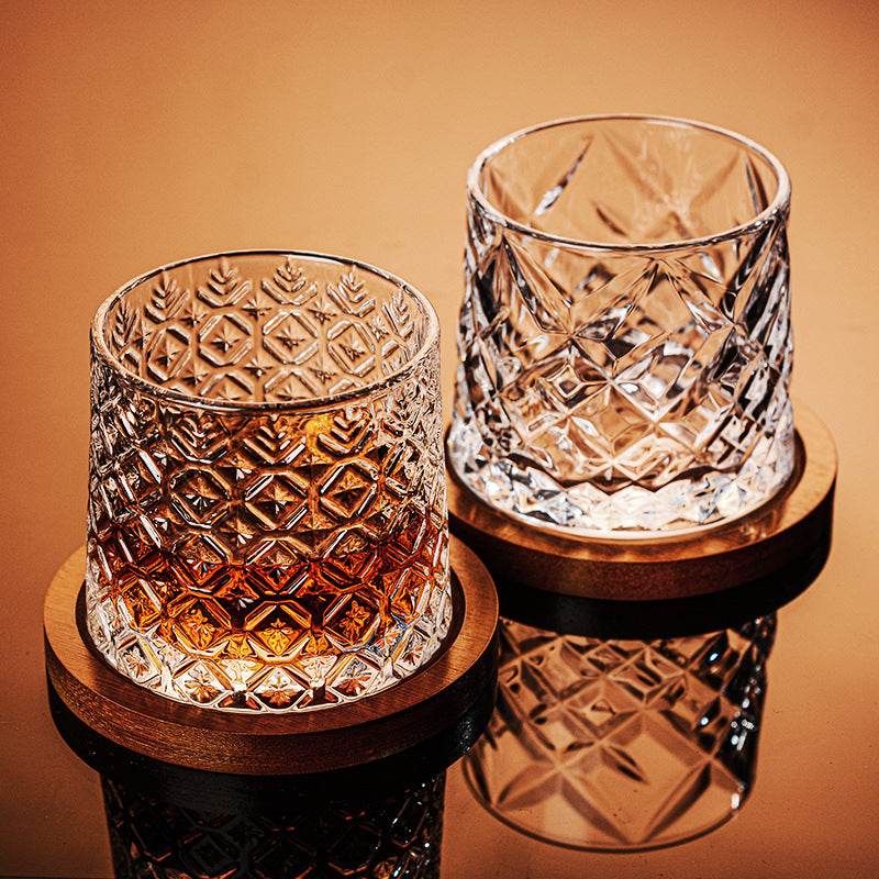 Copo de Whisky Rotativo com Base - Haustter