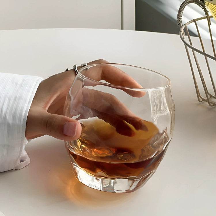 Copo de Vidro 350ml com Padrão de Nuvens - Haustter