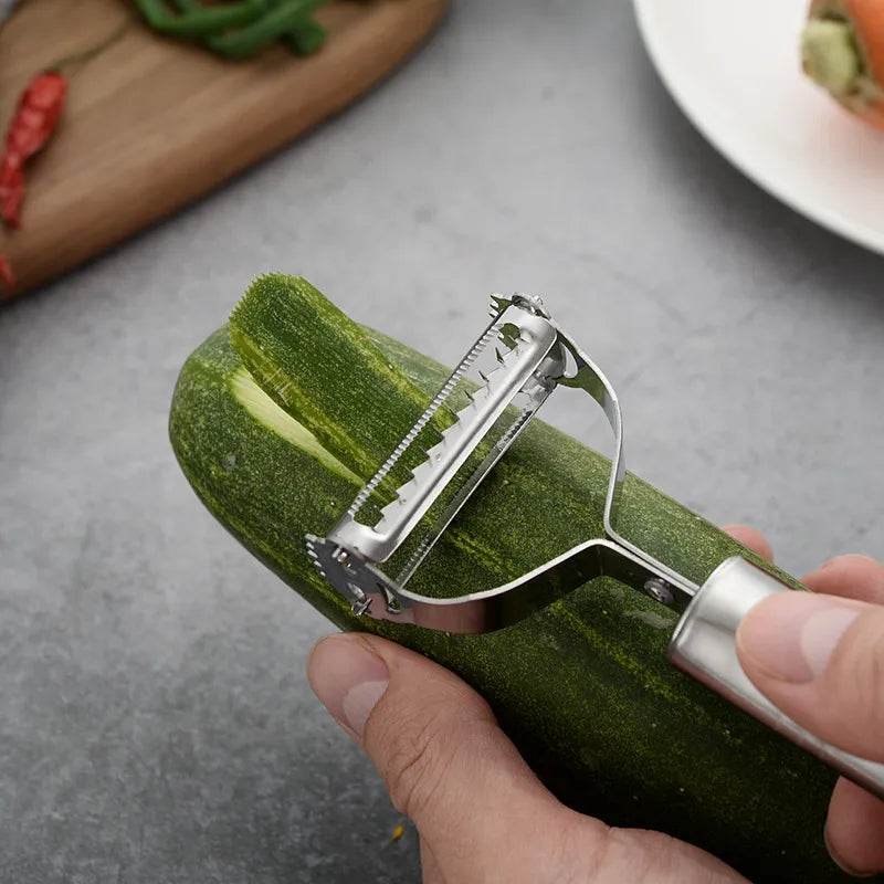Descascador 4 em 1 de Aço Inoxidável para Frutas e Verduras | Haustter