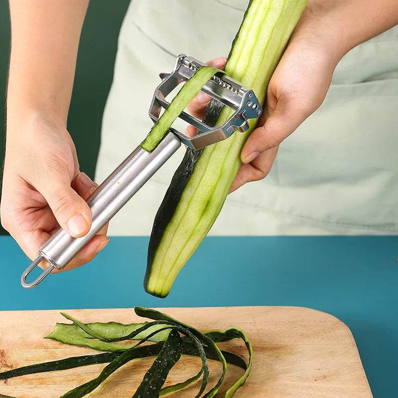 Descascador 4 em 1 de Aço Inoxidável para Frutas e Verduras | Haustter