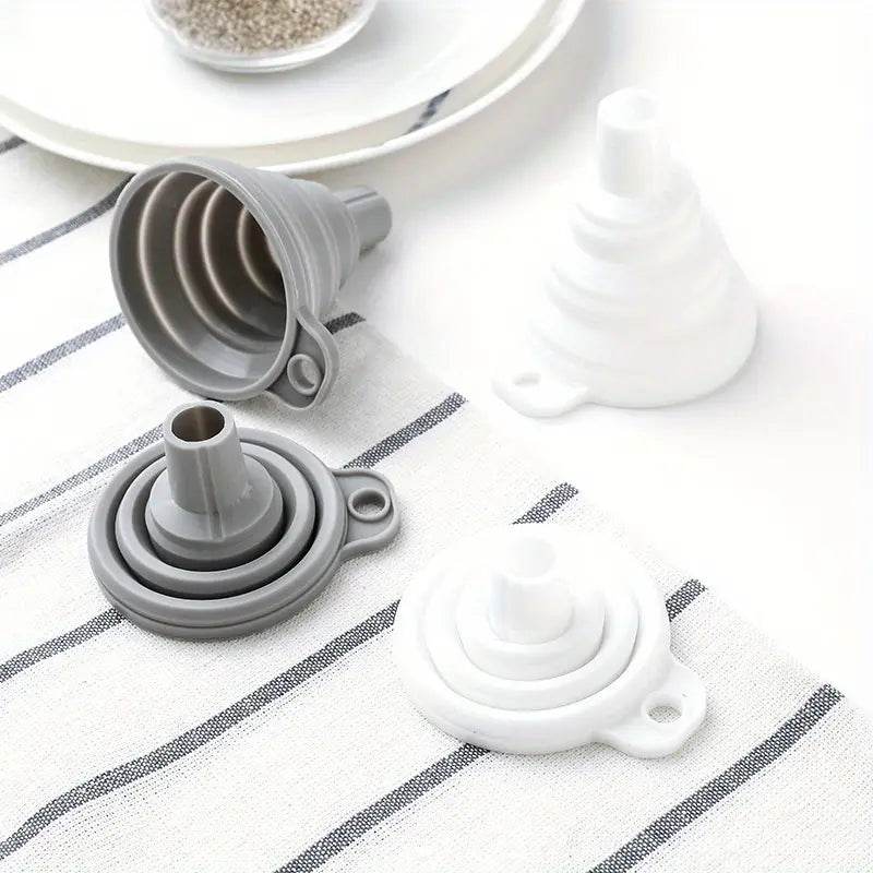 Funil Dobrável de Silicone para Cozinha - Economize Espaço e Evite Sujeira | Haustter