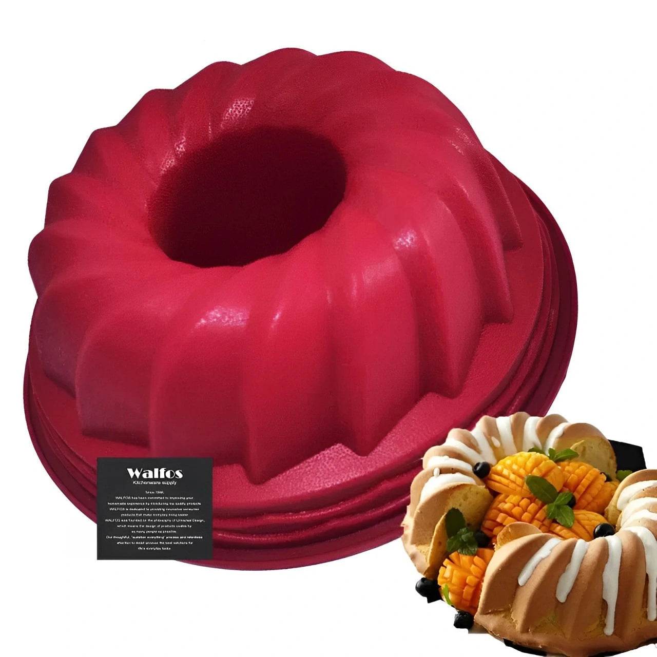 Molde de Silicone Alimentar Walfos para Bolos - Haustter