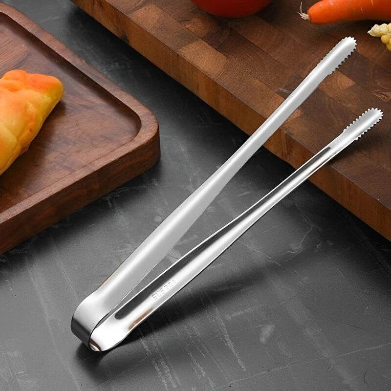 Pinça de Churrasco Longa em Aço Inoxidável para Alimentos | Haustter
