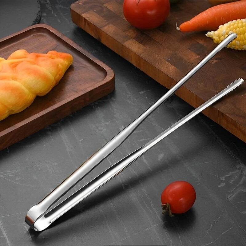Pinça de Churrasco Longa em Aço Inoxidável para Alimentos | Haustter