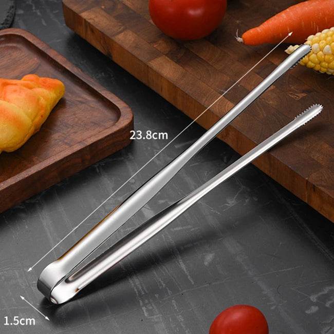 Pinça de Churrasco Longa em Aço Inoxidável para Alimentos | Haustter