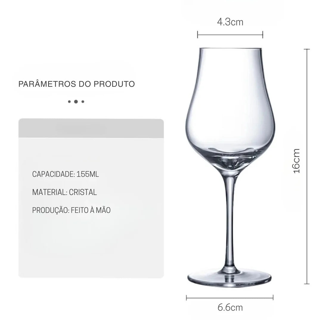 Taça Whisky Cristal Tulipa Premium | Haustter
